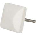 Clayre & Eef Deurknop 3*3 cm Creme Steen Vierkant Meubelknop