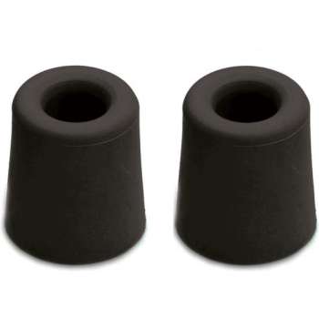 4x stuks deurstopper / deurstoppers rubber zwart 3,3 x 3 cm - deurbuffers / deurbuffer