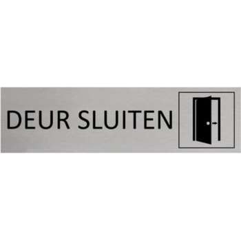 Aluminium Deurbordje Deur sluiten 165x45mm met tape