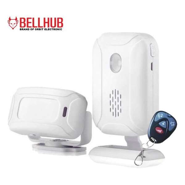 Bellhub - Entreemelder met Beweging Detector + Afstandsbediening - Toegangsmelder - Plug & Play – Winkelbel met Sensor