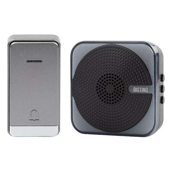 DistinQ Draadloze Deurbel - 1 plug & play speaker - LED verlichting voor visuele ondersteuning