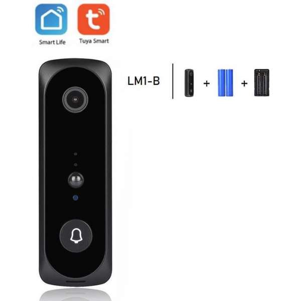 DrPhone LM1-B Smart Video Deurbelcamera – 1080P – HD – Nachtzicht Camera – Wifi video deurbel – Draadloze IP deurbel -