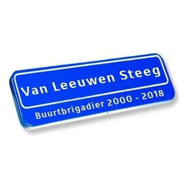 Origineel straatnaambord, tekst in/onder kader 50x15cm - Straatnaambord met eigen naam - Naambord - Gratis verzending!