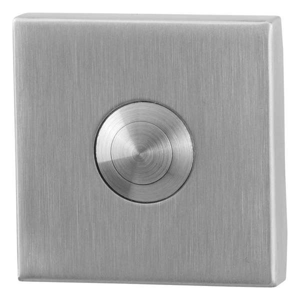 GPF9827.02 deurbel met RVS button vierkant 50x50x8 mm RVS geborsteld