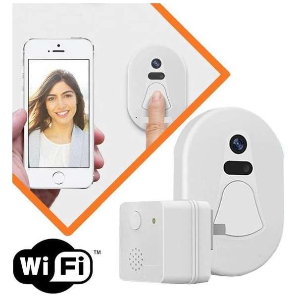 Parya Smart Deurbel Smart camera WiFi deurbel met losse ontvanger en telefoon app