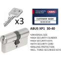 Deurcilinder ABUS XP 1 - 30/40 met code card