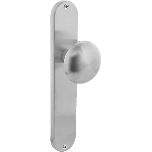 Intersteel Knop Paddenstoel op schild blind rvs geborsteld