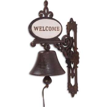 Klassieke deurbel - Welcome bord - Set van 2