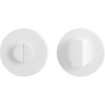 GPF Toiletgarnituur rond 50x8mm stift 8mm grote knop wit