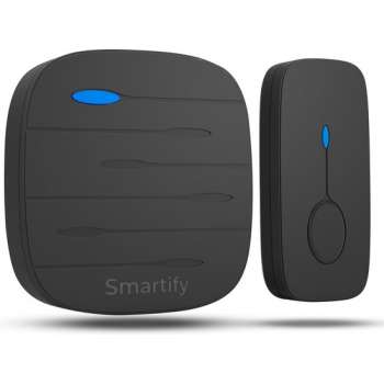 SMARTIFY Draadloze Deurbel - Met Ontvanger - Plug & Play - 100 meter bereik - Stof en Waterdicht