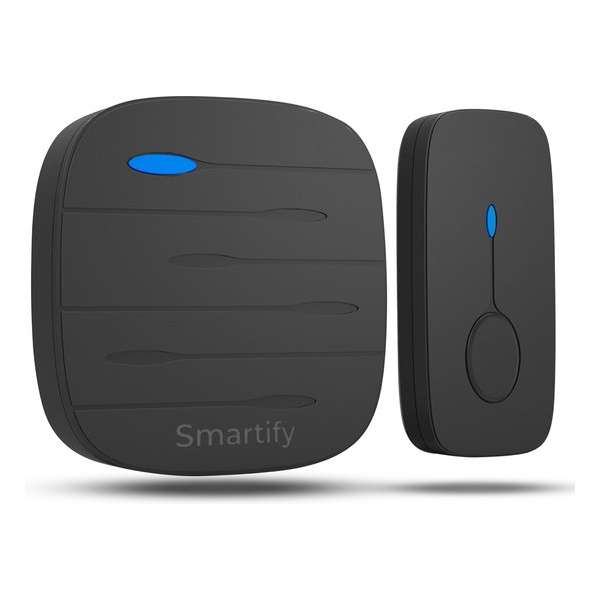 SMARTIFY Draadloze Deurbel - Met Ontvanger - Plug & Play - 100 meter bereik - Stof en Waterdicht