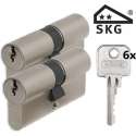 Abus E60 SKG2 - cilindersloten - 2 stuks gelijksluitend - 30/30