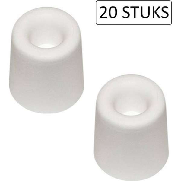 Hofftech Deurstopper Rond Wand 30 x Ø 35 mm (20 stuks)