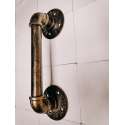 Handgreep vintage brons - deurgreep vintage brons - badkamer - douche - toilet - serie 12