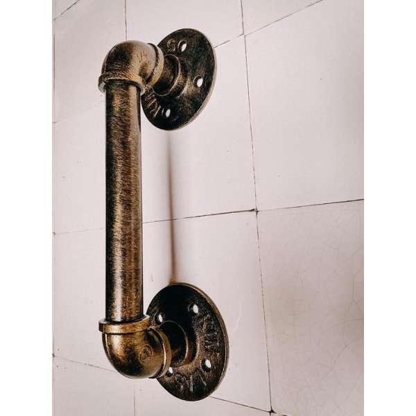 Handgreep vintage brons - deurgreep vintage brons - badkamer - douche - toilet - serie 12