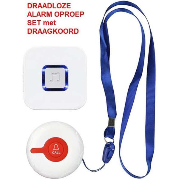 Persoonlijk Alarm / Draadloos oproepsysteem - set-2 met oproepknop met draagkoord (F9464B+F9465H)