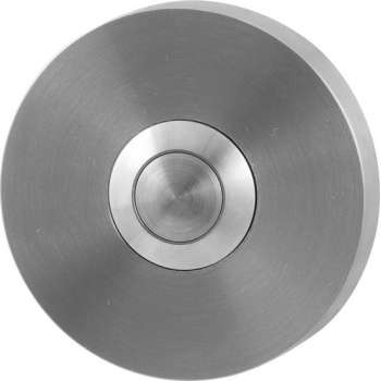 GPF9827.09 deurbel met RVS button rond 50x8 mm RVS geborsteld