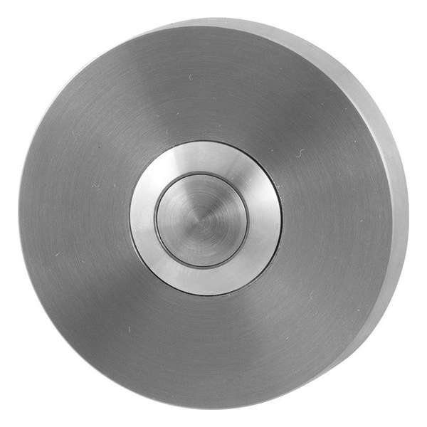 GPF9827.09 deurbel met RVS button rond 50x8 mm RVS geborsteld