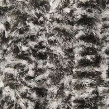 Parya Home - Kattenstaart Vliegengordijn - 90 x 220 cm - Wit/Zwart - Hor Gordijn