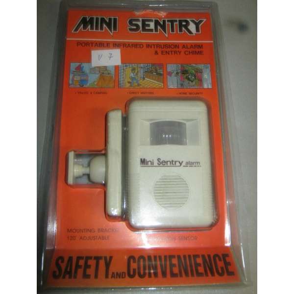 Mini Sentry Infrarood Portable Deurbel c.q. Alarmsignaal ( instelbaar ) met Nachtfunctie