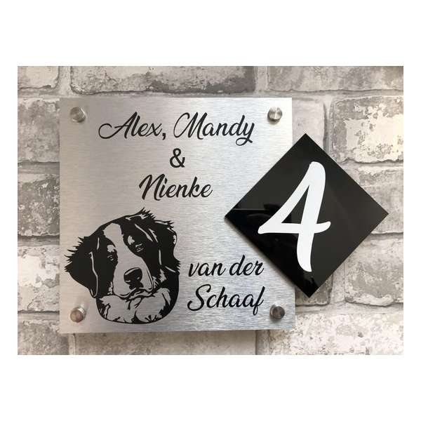 Naambordje met Benner Senner Hond