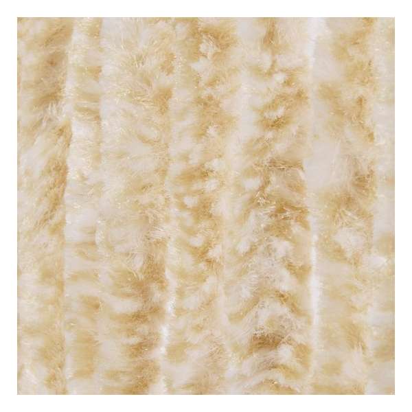 Kattenstaartgordijn 100x240 beige/wit