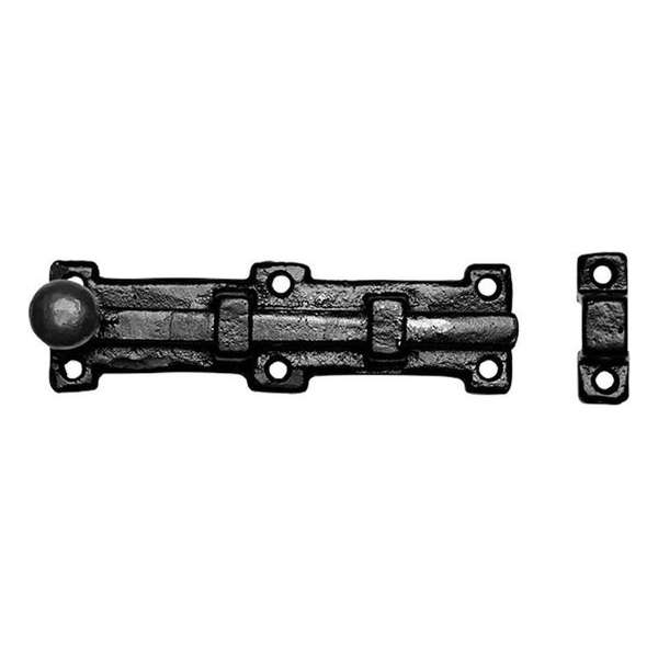 Kirkpatrick Deurschuif met knop 152x45mm smeedijzer zwart