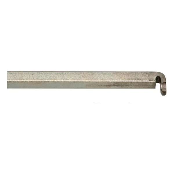 Nemef 9-225cm - Staaf voor pompespagnolet - Verzinkt - 9x9mm - lengte 225 cm