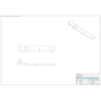 GB Heng voor vlakwerk voor pen diameter 16mm elektrolytisch verzinkt 300mm 44705