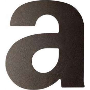 Dark blend letter A plat, 110 mm