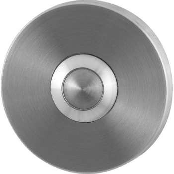 GPF9827.05 deurbel met RVS button rond 50x6 mm RVS geborsteld