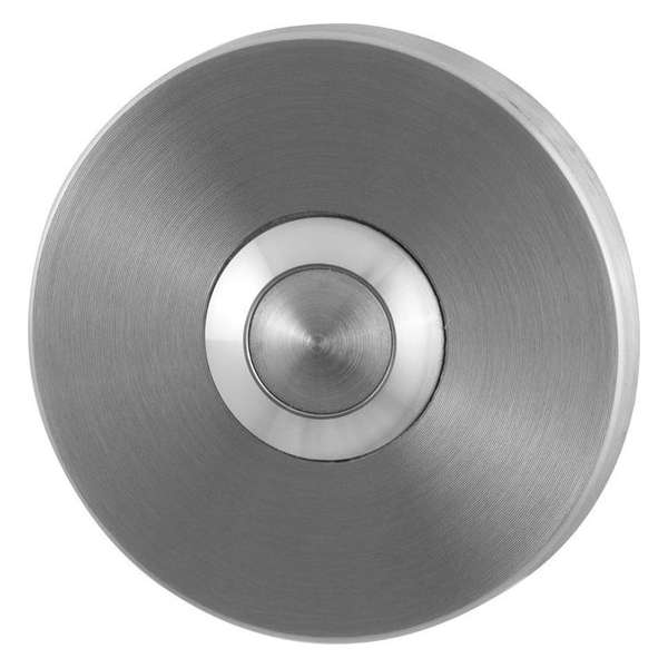 GPF9827.05 deurbel met RVS button rond 50x6 mm RVS geborsteld