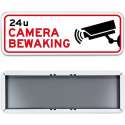 Parkeerbord camerabewaking 24u 60x20cm - Stevig aluminium bord met dubbel omgezette rand