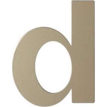 Champagne blend letter D plat, 110 mm