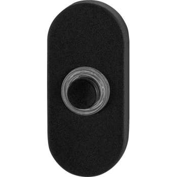 GPF8826.04 deurbel met zwarte button ovaal 70x32x10 mm zwart