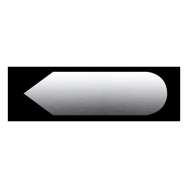 Self adhesive stainless steel Pictogram satin brushed for door mark a arrow