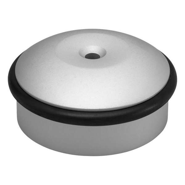 Hermeta Deurbeslag deurbuffer rond aluminium 60 mm vloermodel 4760-11