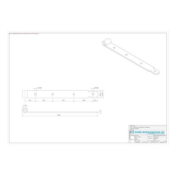 GB Heng voor pen diameter 16mm elektrolytisch verzinkt 400 424070