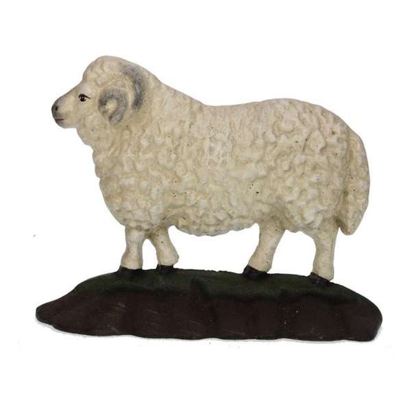 Schaap deurstop metaal 25x5x18cm