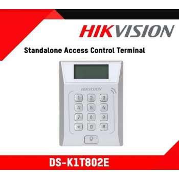 Hikvision DS-K1T802E Terminal de contrôle d'accès 12V DC avec LCD lecteur RFID standard Unique EM ip20