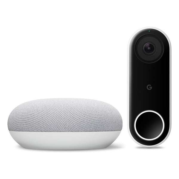 Google Nest Hello videodeurbel + Google Nest Mini Rock Candy