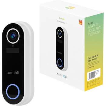 Hombli Smart Doorbell 2 - Slimme Video Deurbel - Ingebouwde Camera - WiFi - Wit