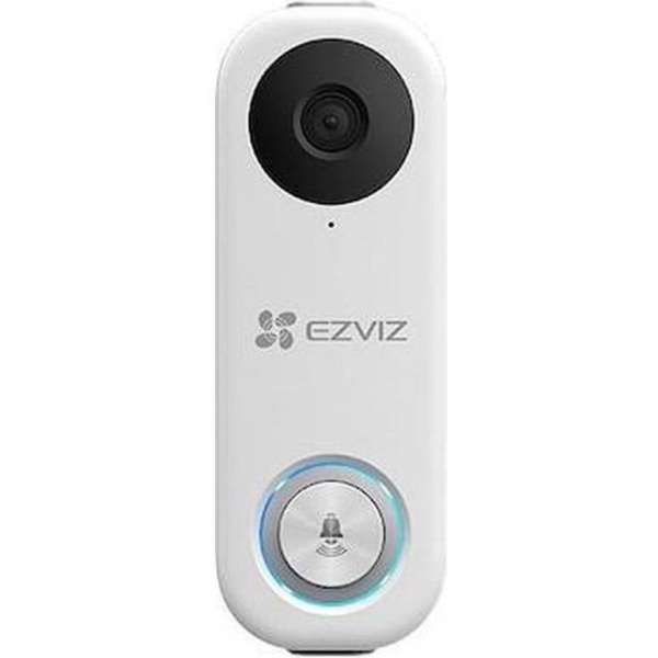 Ezviz DB1C - Wifi Videodeurbel - werkt met Google Assistent - Zonder Abonnement -Wit