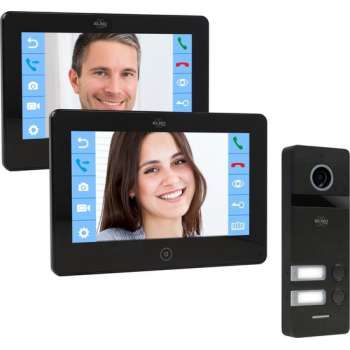 ELRO PRO PV40 1080P Full HD Video Deur Intercom Systeem - 7" full HD scherm - Voicemail functie - 2 Bewoners