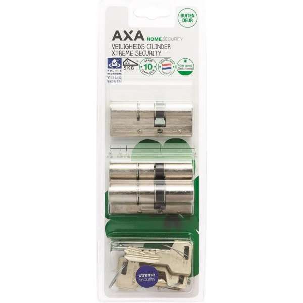 AXA Dubbele veiligheidscilinder (3x) Xtreme Security verlengd 30-45 - 3 stuks