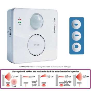 M-E Bell-221 Draadloze Entreemelder Toegangsmelder Winkelbel Winkelentreemelder SET