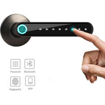 Noiller® Slim deurslot - Smart lock - Deurslot met code - Smart slot - Wachtwoord - Bluetooth - Vingerafdruk - App