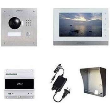 Dahua VDP2WKIT Tweedraads intercom kit met opbouw behuizing Nieuw !