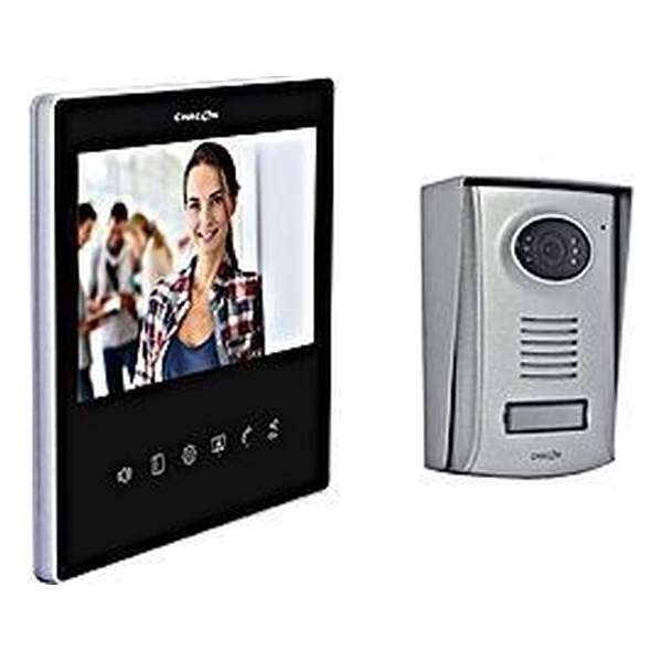 Chacon 2-draads Videofoon met 7 inch-scherm, Ultra Slim – zwart