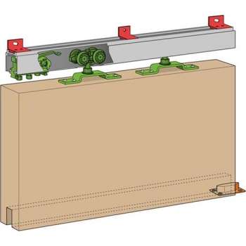 Henderson schuifdeurgarnituur - Husky 100 - aluminium rail 3000mm - H100E/30AN - B10.04850